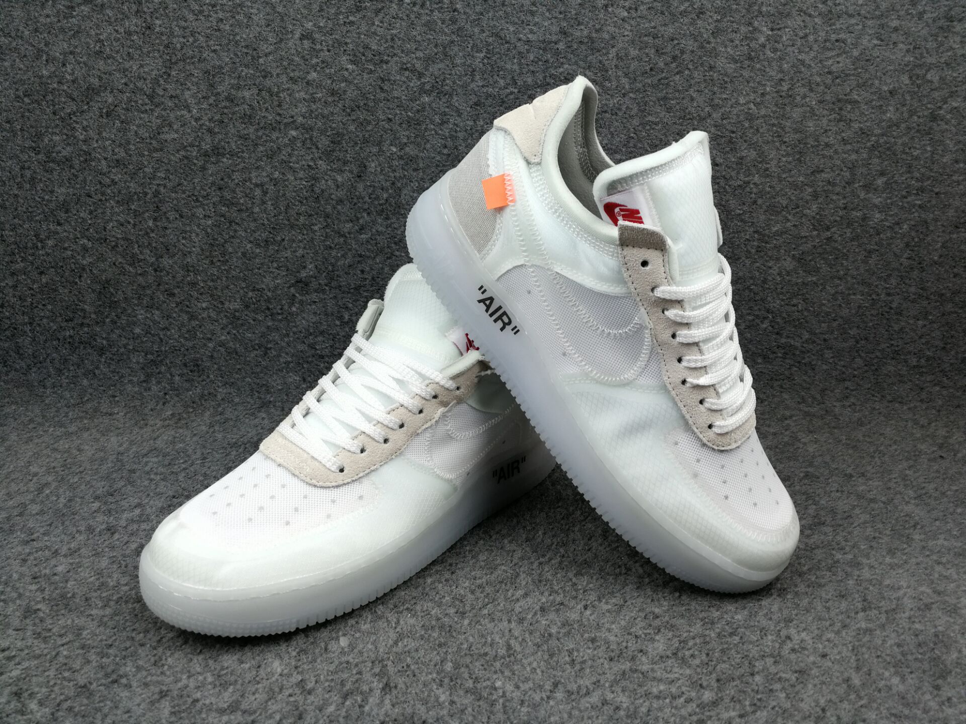 Women Off-white Nike Air Force 1 Low White Shoes